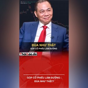 GÓP CỔ PHIẾU LÀM ĐƯỜNG – ĐÙA NHƯ THẬT?