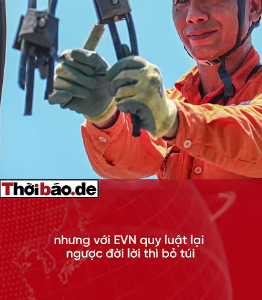 EVN: LỜI ÔM RIÊNG, LỖ ĐẨY DÂN