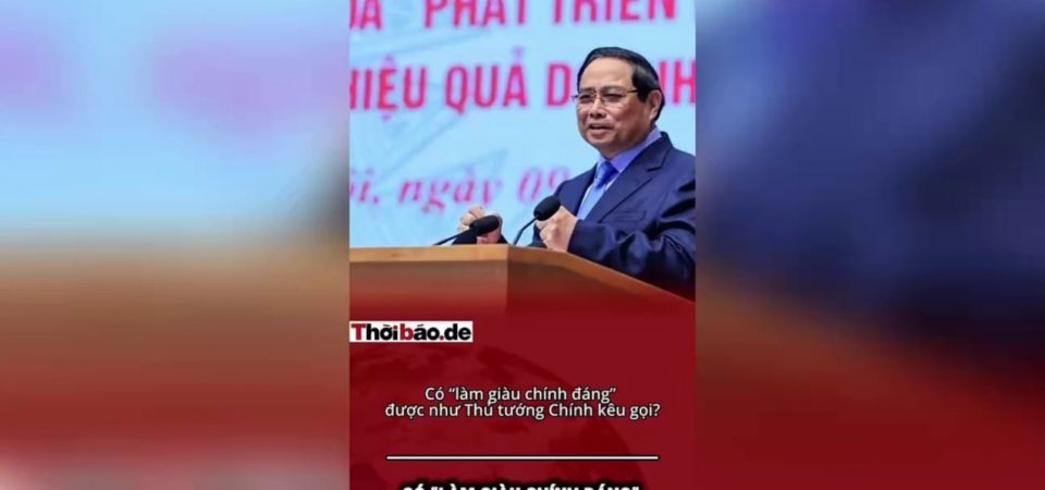 Có „làm giàu chính đáng“  được như Thủ tướng Chính kêu gọi?