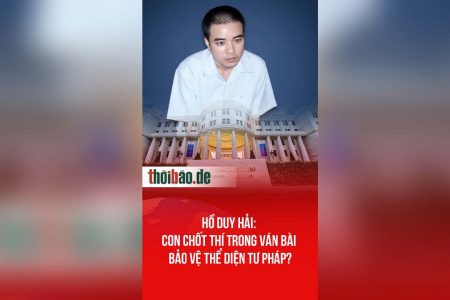 Hồ Duy Hải: Con Chốt Thí Trong Ván Bài Bảo Vệ Thể Diện Tư Pháp?