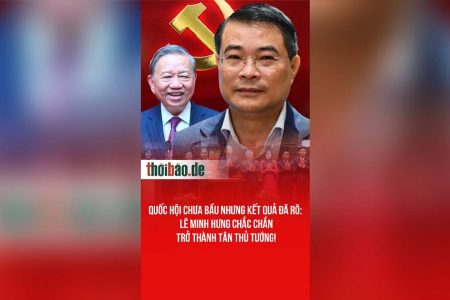 Quốc hội chưa bầu nhưng kết quả đã rõ: Lê Minh Hưng chắc chắn trở thành Tân Thủ tướng!
