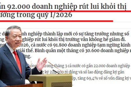 92.000 doanh nghiệp rút lui quý 1/2026: Thảm họa thực sự của kinh tế Việt Nam!
