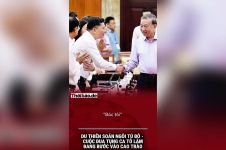 Du Thiên soán ngôi Tú Bô – Cuộc đua tụng ca Tô Lâm đang bước vào cao trào.