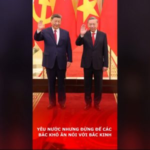Yêu nước nhưng đừng để các bác khó ăn nói với Bắc Kinh.