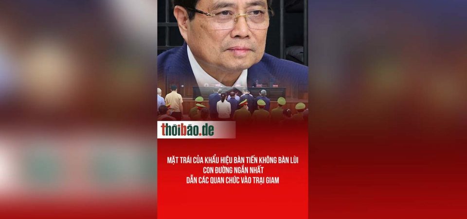 Mặt trái của khẩu hiệu bàn tiến không bàn lùi – Con đường ngắn nhất dẫn các quan chức vào trại giam