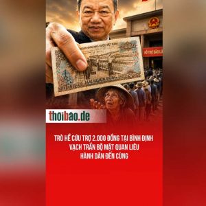 Trò hề cứu trợ 2.000 đồng tại Bình Định vạch trần bộ mặt quan liêu hành dân đến cùng
