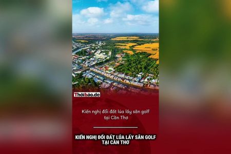 Kiến nghị đổi đất lúa lấy sân golf tại Cần Thơ