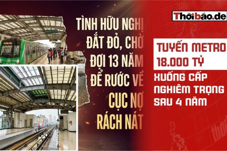 Tuyến metro 18.000 tỷ xuống cấp nghiêm trọng sau 4 năm