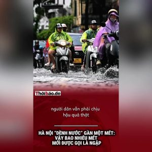 Hà Nội “dềnh nước” gần một mét: Vậy bao nhiêu mét mới được gọi là ngập?