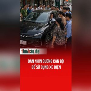 Dân nhìn gương Cán bộ để sử dụng xe điện
