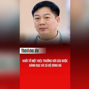 Khởi tố một hiệu trưởng với cáo buộc đánh bạc và cá độ bóng đá