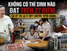 Ningún alumno obtuvo más de 27 puntos en la convocatoria de recuperación del instituto especializado de Tuyên Quang