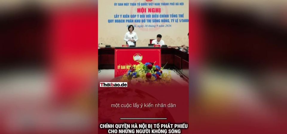 Chính quyền Hà Nội bị tố phát phiếu cho những người không sống trong phạm vi dự án