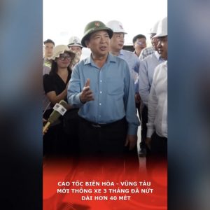 Cao tốc Biên Hòa – Vũng Tàu mới thông xe 3 tháng đã nứt dài hơn 40 mét