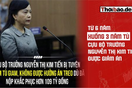 刑期從6年減至3年，前部長阮氏金進獲減刑
