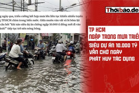 胡志明市深陷暴雨與潮汐淹水,10,000 tỷ的超級工程仍待發揮效用